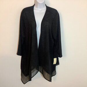 Sweater Wrap Black Studio Works XL NWT